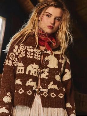 Free People Home Sweet Home Cardi Cardigan Sweater new with tags Small